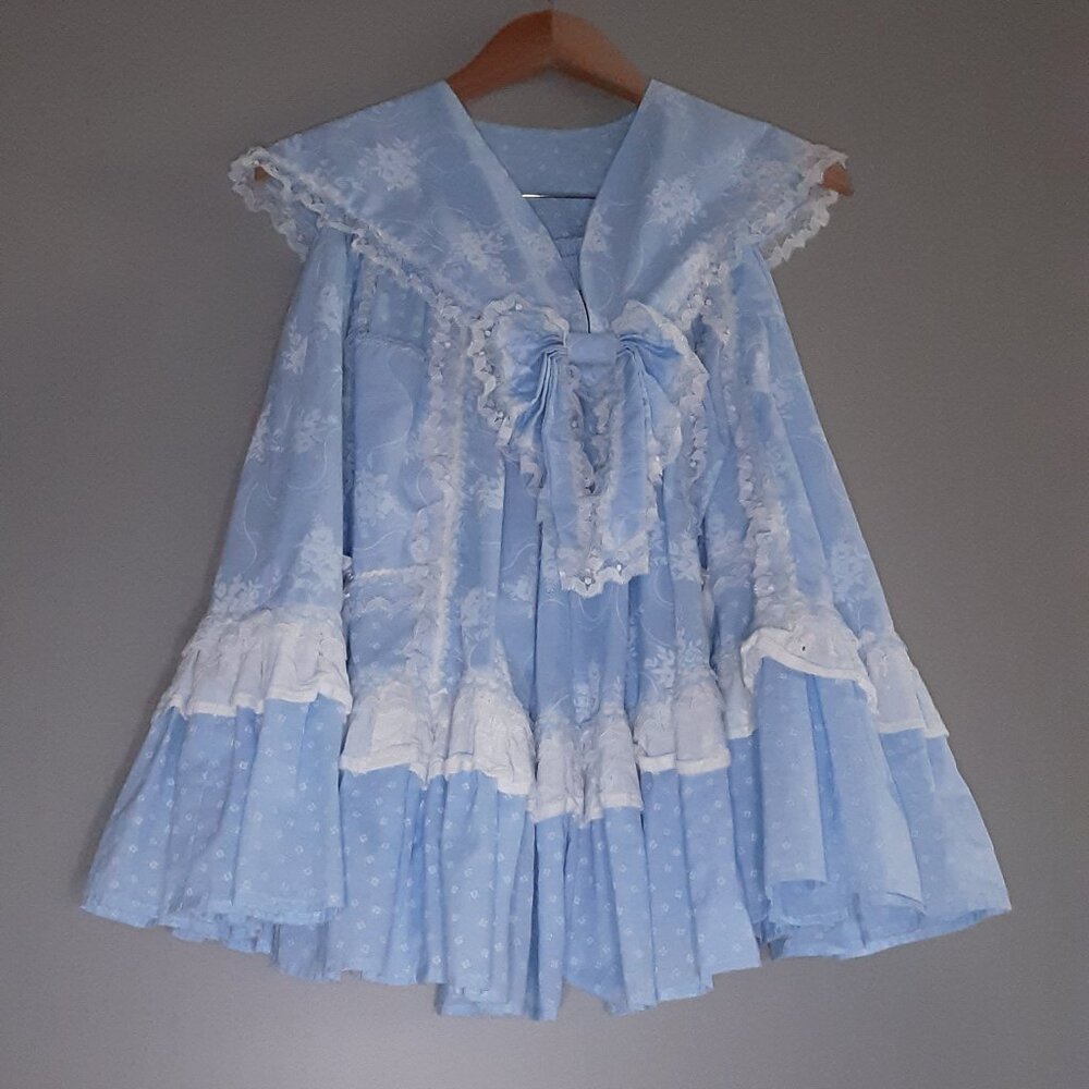 square dancing skirt with separate sailor collar